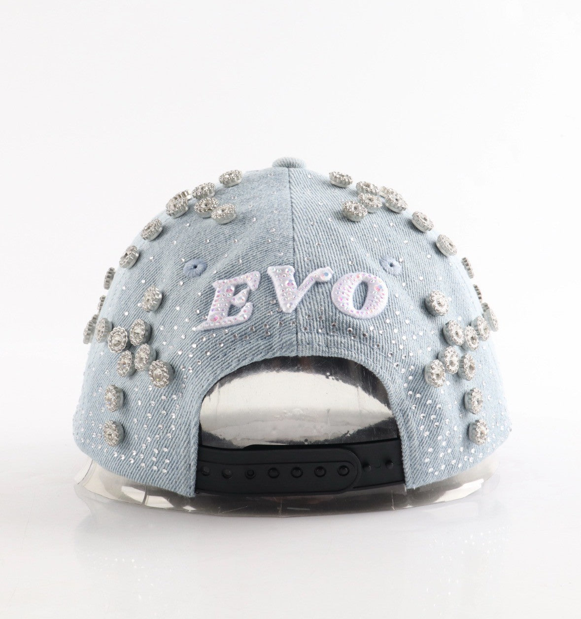Drop 1 LA Rhinestone Denim Cap – Back