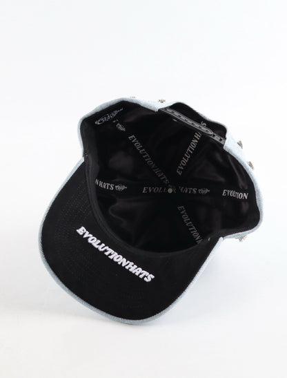 Drop 1 LA Rhinestone Denim Cap – Interior